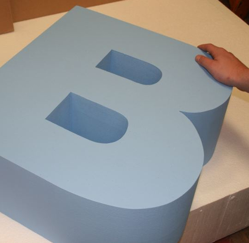 Painted Polystyrene Letters